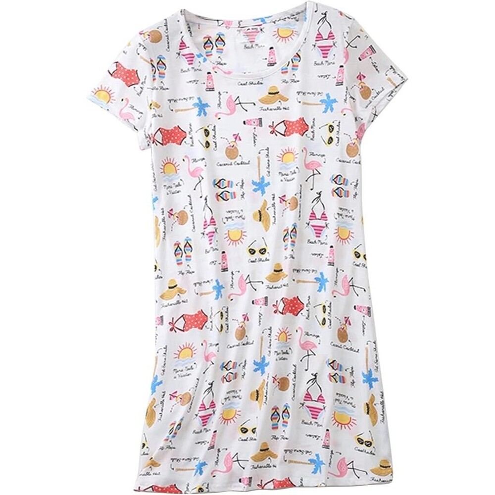 Nightgown Women's Pajamas Sleepwear Night wear Sleep Shirt Loungewear Soft
